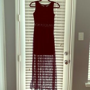 navy blue LACE DRESS